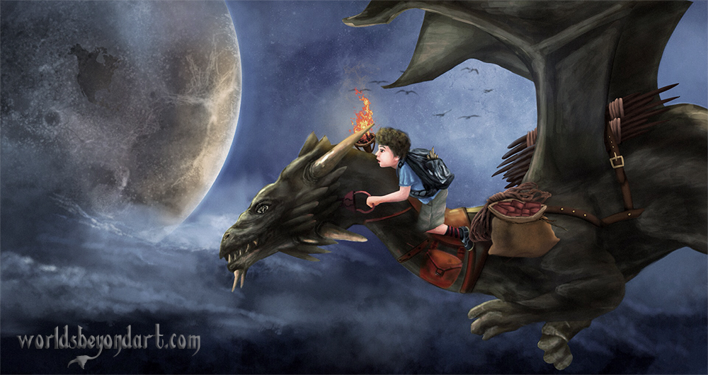 Jesse on a dragon